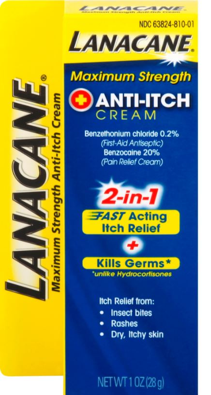 LANACANE AntiItch Cream  Maximum Strength