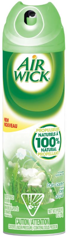 AIR WICK Air Freshener 100 Natural Propellant  Rain Garden Canada Discontinued