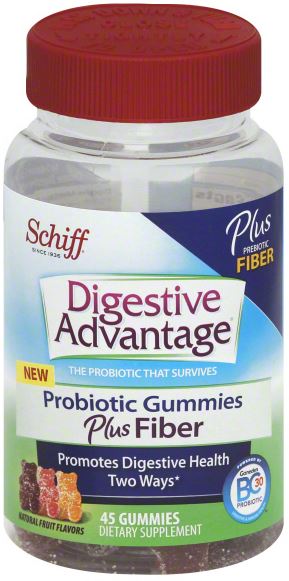 DIGESTIVE ADVANTAGE Probiotic Gummies Plus Fiber