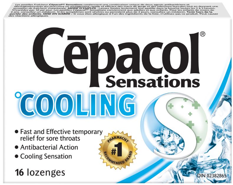 CEPACOL Sensations Cooling Lozenges Canada