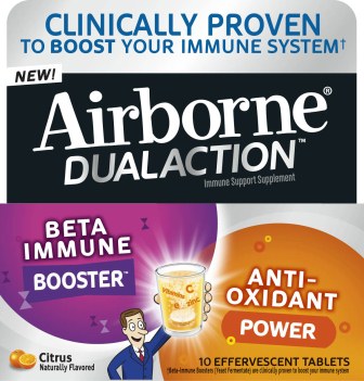 AIRBORNE Dual Action Effervescent Tablets  Citrus