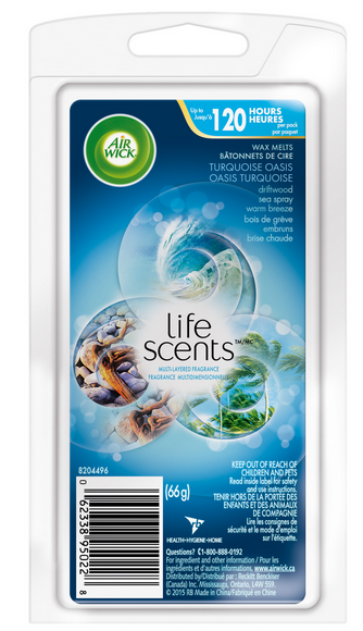 AIR WICK Wax Melts  Turquoise Oasis Life Scents Canada Discontinued