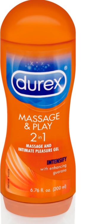 DUREX Massage  Play  2 in 1 Massage and Intimate Pleasure Gel  Intensify