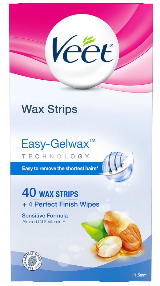 VEET EasyGelwax Wax Strips Sensitive Formula  Wipes CanadaDiscontinued Feb62023