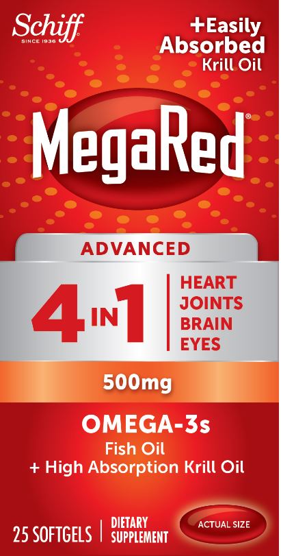 MegaRed Advanced 4 In 1 Omega3s  500 mg Softgels
