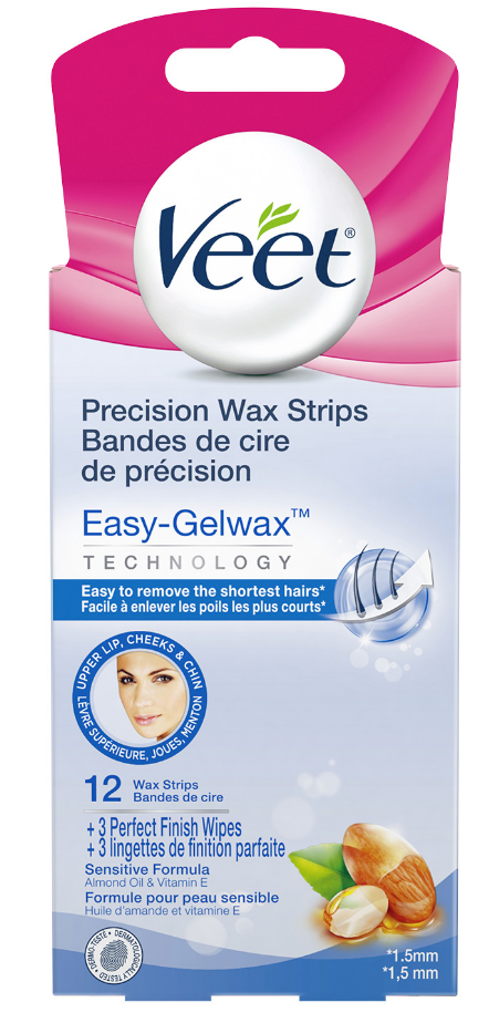 VEET EasyGelwax Precision Wax Strips Kit  Face  Finishing Wipes Canada Discoed Feb62023