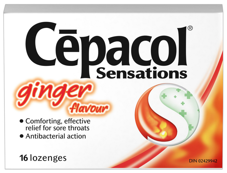CEPACOL Sensations Warming Lozenges  Ginger Canada