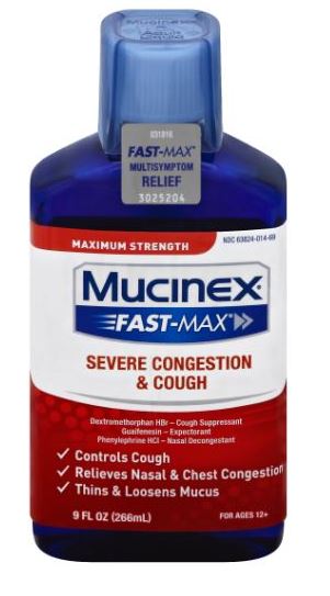 MUCINEX FASTMAX Adult Liquid  Severe Congestion  Cough