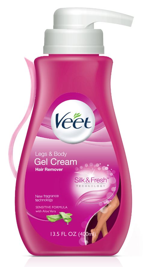 VEET Silk  Fresh Gel Cream Legs  Body Hair Remover  Sensitive Formula