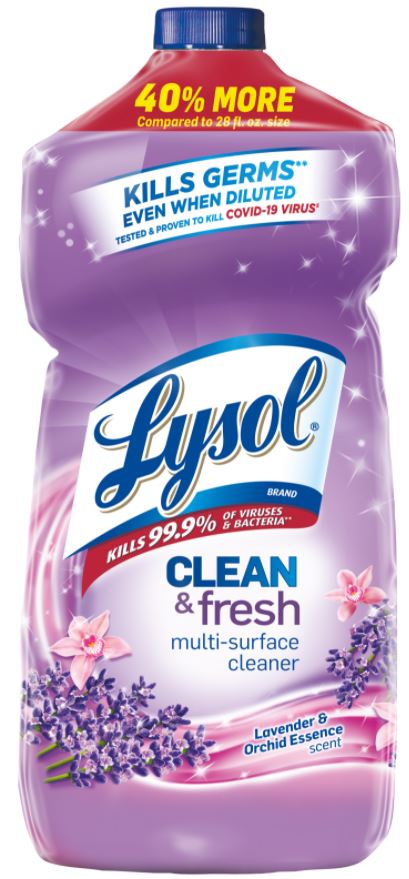 LYSOL® Clean & Fresh Multi-Surface Cleaner - Lavender & Orchid Essence (Discontinued Dec. 2023)