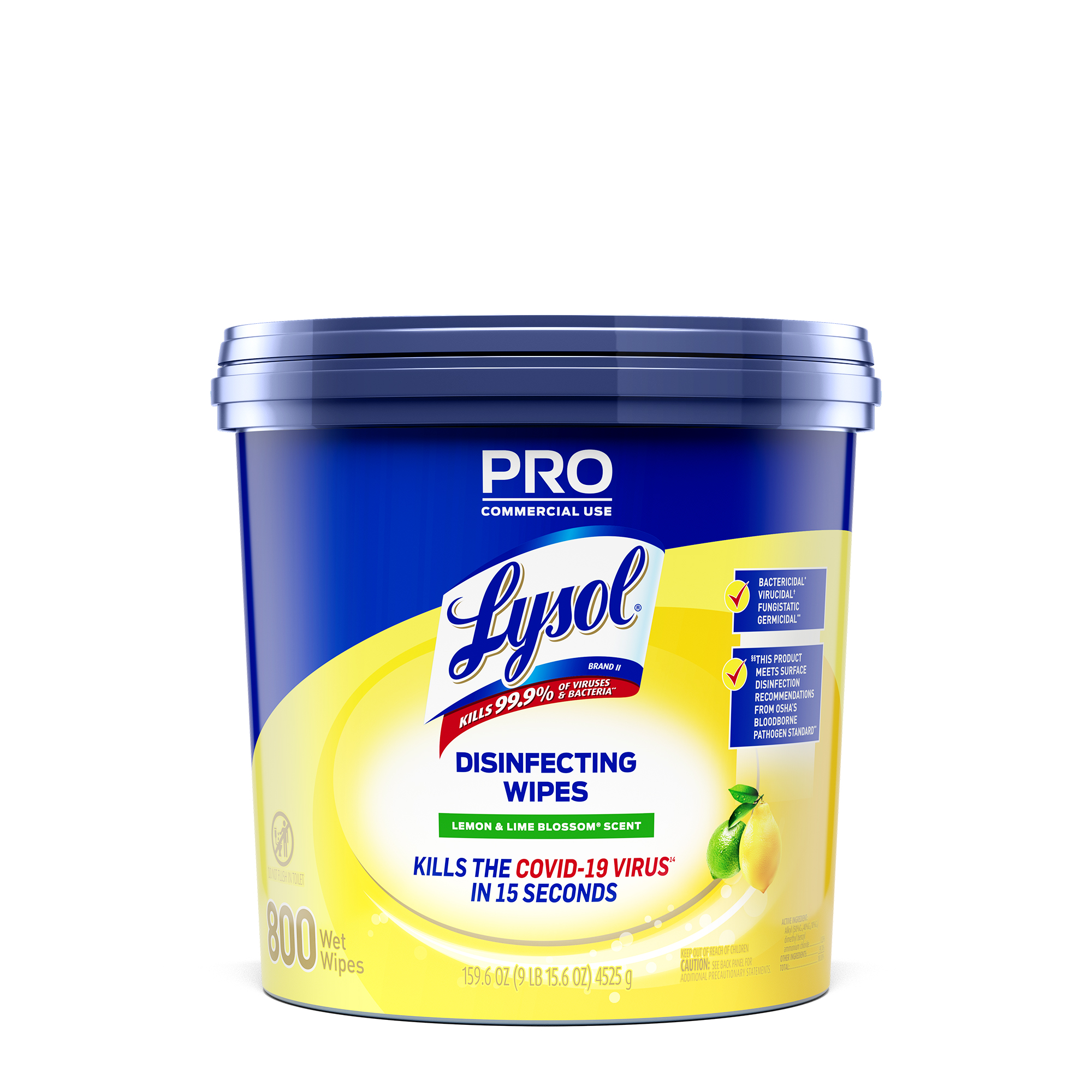 LYSOL Professional Disinfecting Wipes  Lemon  Lime Blossom Bucket