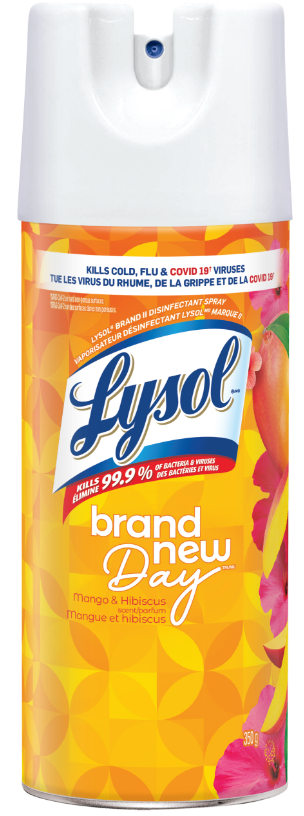 LYSOL Disinfectant Spray  Brand New Day  Mango  Hibiscus Canada