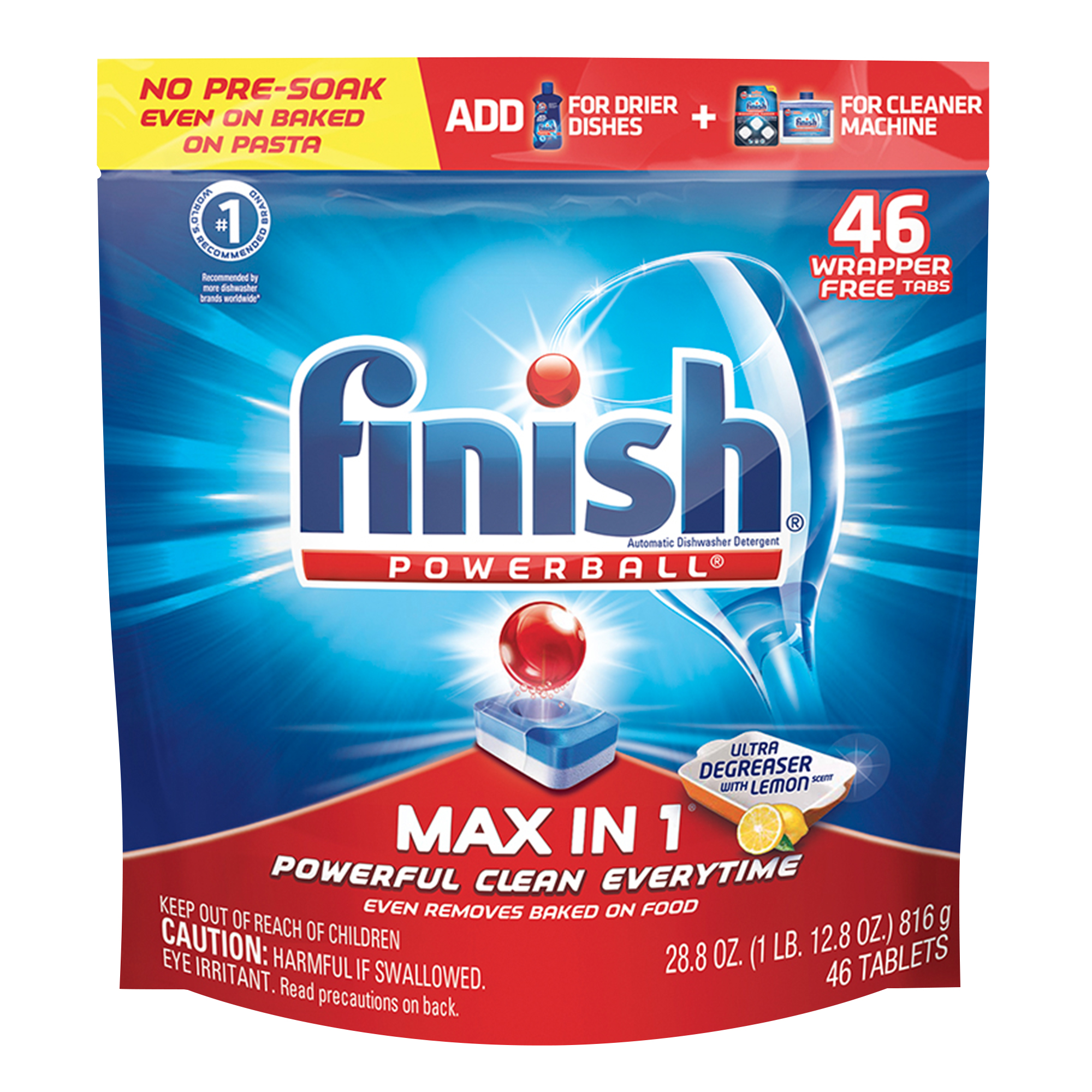 FINISH® Powerball® Max In 1™ Fresh Scent Tablets