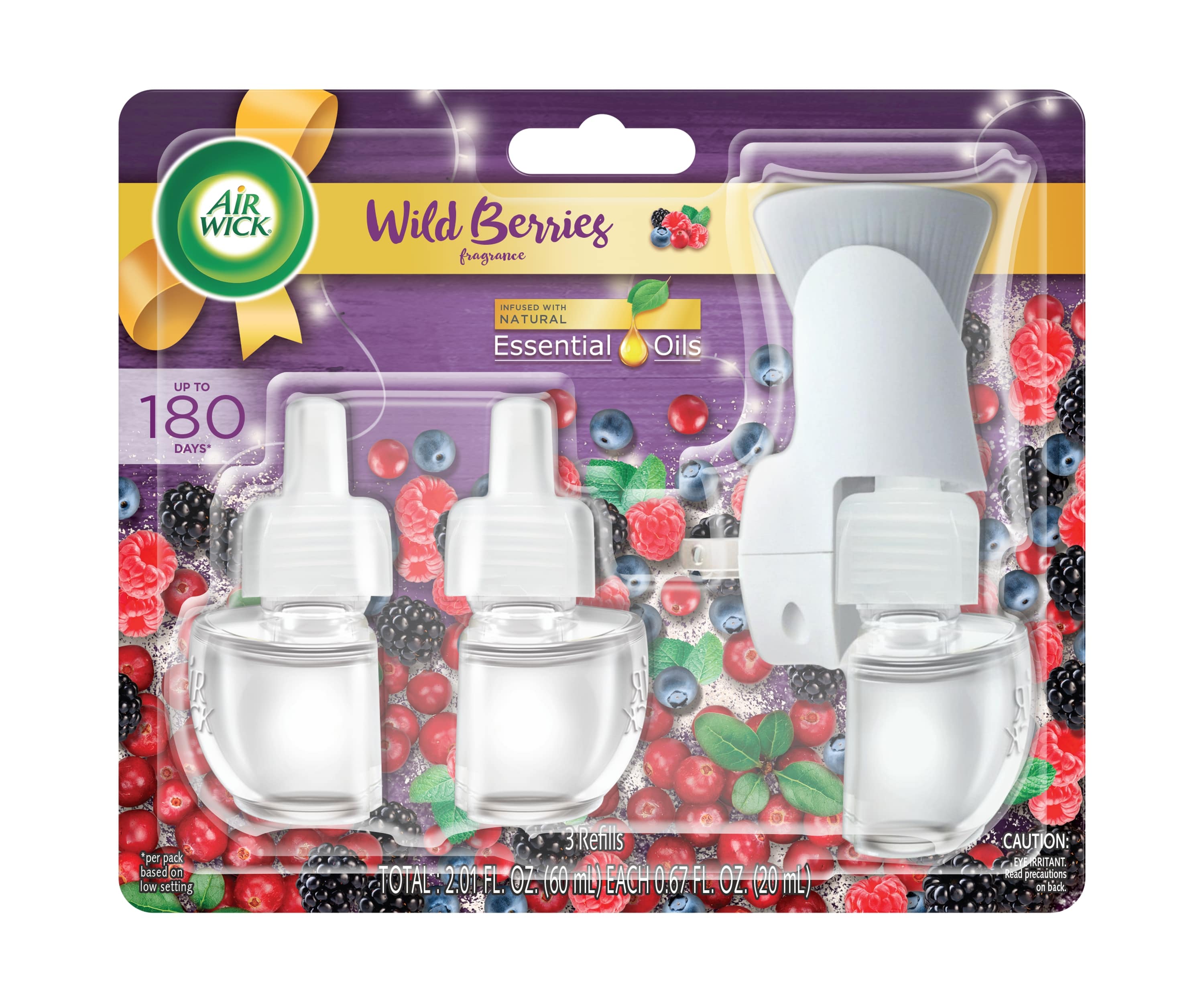 AIR WICK Scented Oil  Wild Berries  Kit Discontinued
