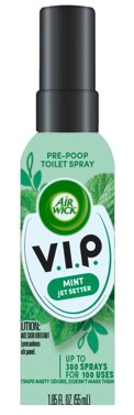 AIR WICK VIP PrePoop Toilet Spray  Mint Jetsetter Discontinued