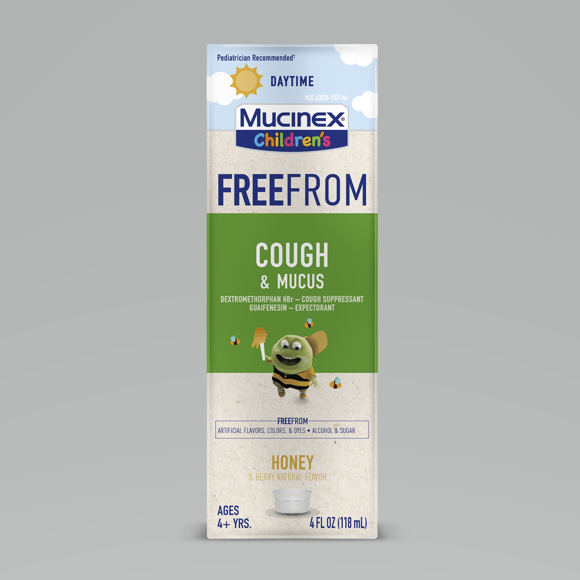 MUCINEX Childrens Liquid  Free From Cough and Mucus Discontinued