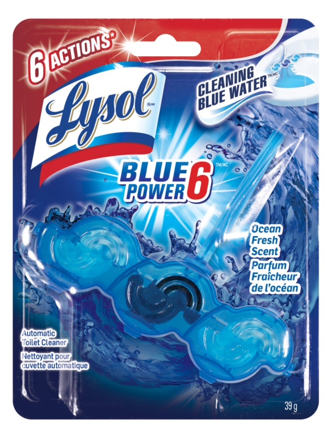 LYSOL Automatic Toilet Cleaner Power  Blue 6  Atlantic Fresh Canada Discontinued 3312022