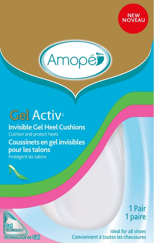 AMOPE GelActiv Invisible Gel Heel Cushions