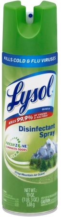 LYSOL Disinfectant Spray  Crisp Mountain Air Discontinued June 30 2017