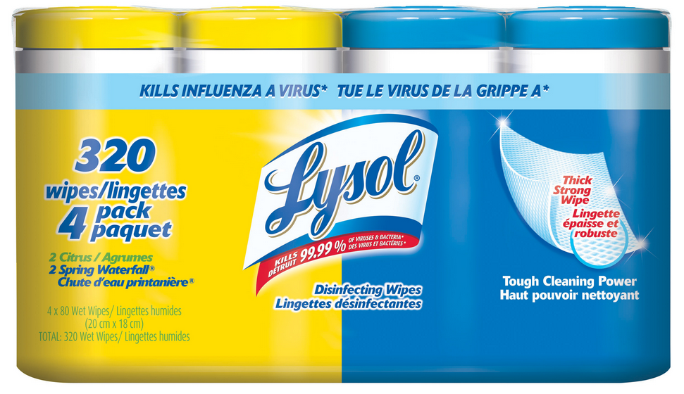 LYSOL® Disinfecting Wipes - Citrus & Spring Waterfall Combo Pack (Canada)
