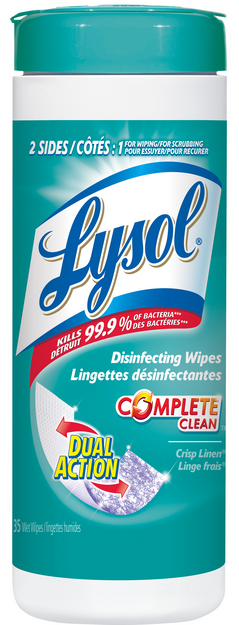 LYSOL Dual Action Disinfecting Wipes  Crisp Linen Canada