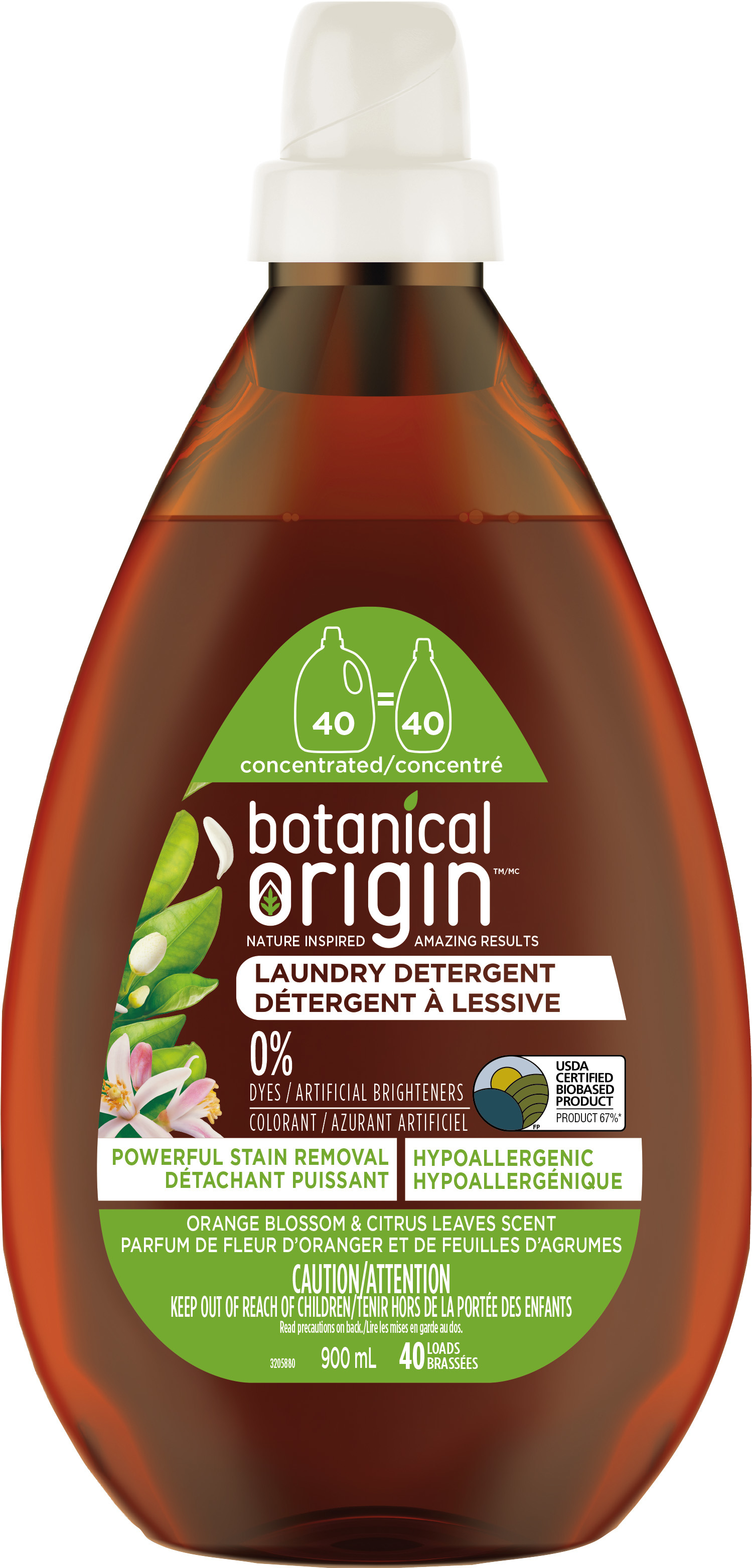 Botanical Origin  Laundry Detergent  Orange Blossom  Citrus Leaves Canada