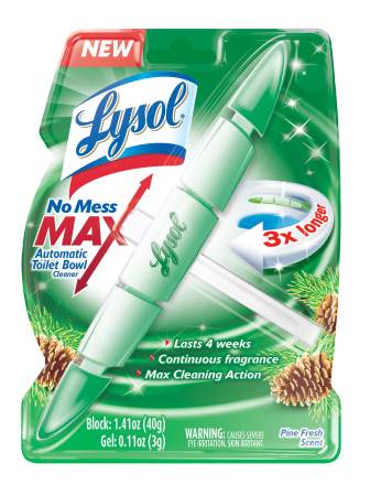 LYSOL No Mess MAX Toilet Bowl Cleaner  Pine Fresh