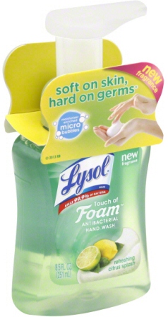 LYSOL TOUCH OF FOAM Antibacterial Hand Wash  Refreshing Citrus Splash