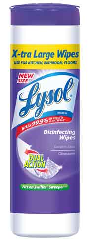 LYSOL Dual Action Disinfecting Wipes XL  Citrus Discontinued