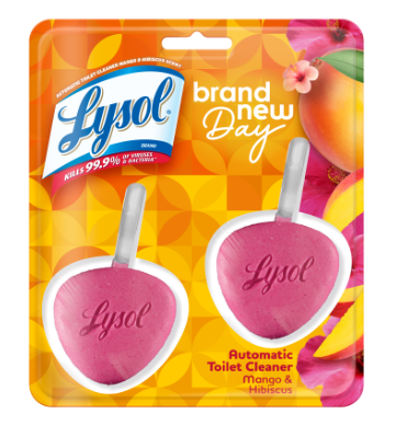 LYSOL Automatic Toilet Bowl Cleaner  Brand New Day  Mango  Hibiscus
