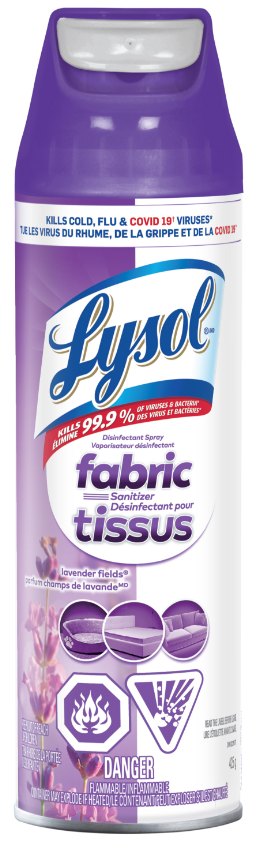 LYSOL Disinfectant Spray Fabric Sanitizer  Lavender Fields Canada