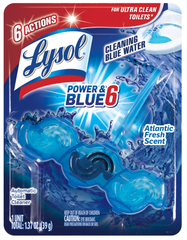 LYSOL Automatic Toilet Cleaner Power  Blue 6  Atlantic Fresh Discontinued Feb 18 2020 