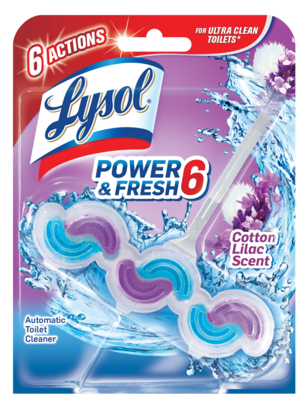 LYSOL® Power & Fresh 6 Automatic Toilet Bowl Cleaner - Cotton Lilac (Discontinued Feb. 2, 2019)