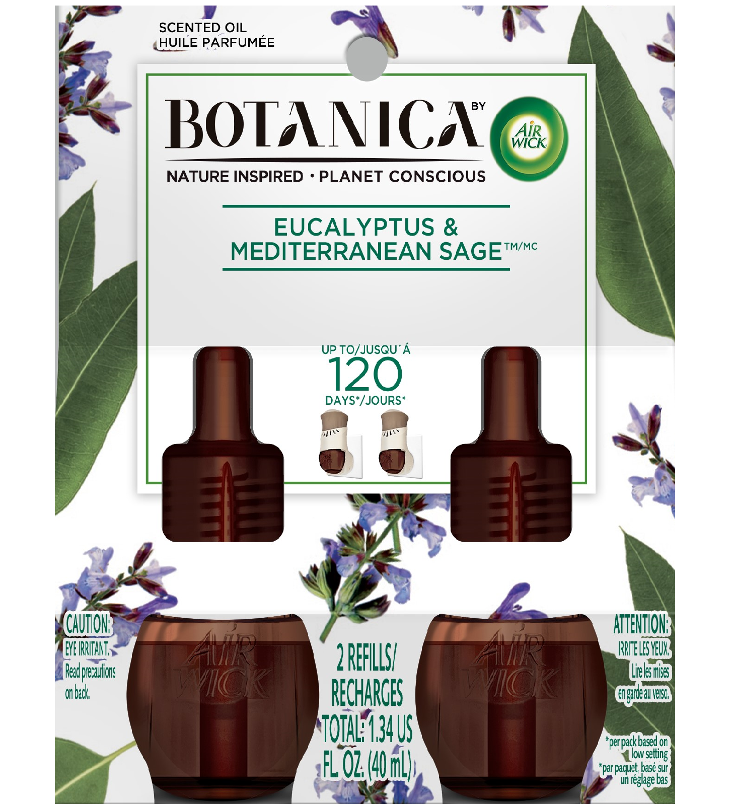 AIR WICK Botanica Scented Oil  Eucalyptus  Mediterranean Sage