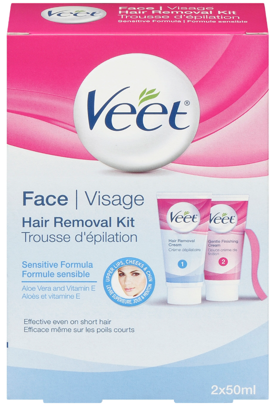 VEET® Face Hair Removal Kit - Sensitive Formula - Hair Removal Cream  (Canada)