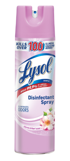 LYSOL Disinfectant Spray  Jasmine  Rain