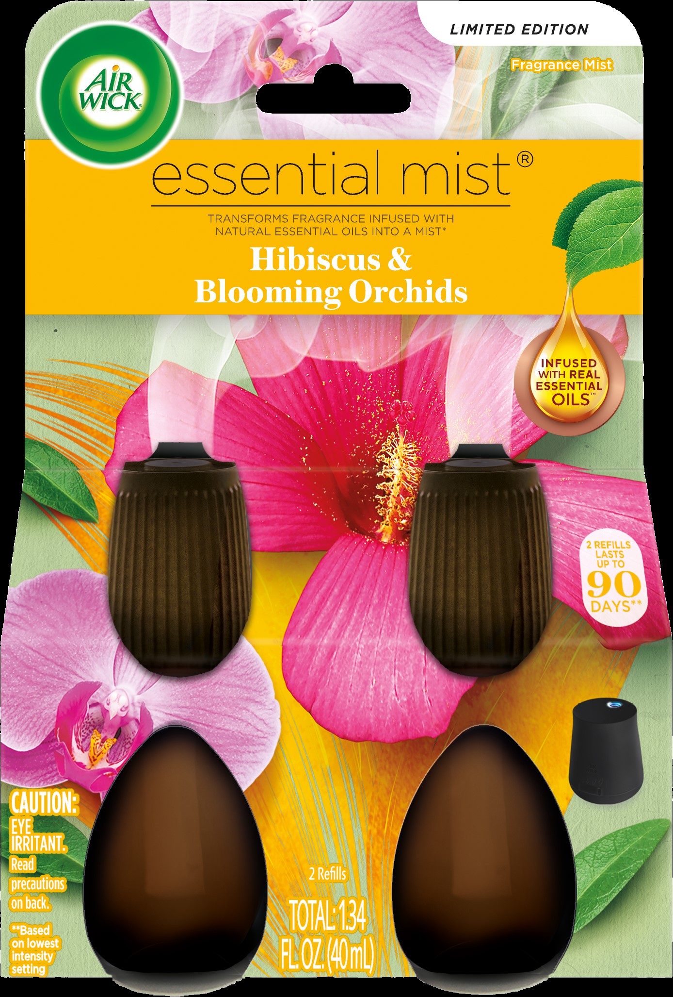 AIR WICK Essential Mist  Hibiscus  Blooming Orchids
