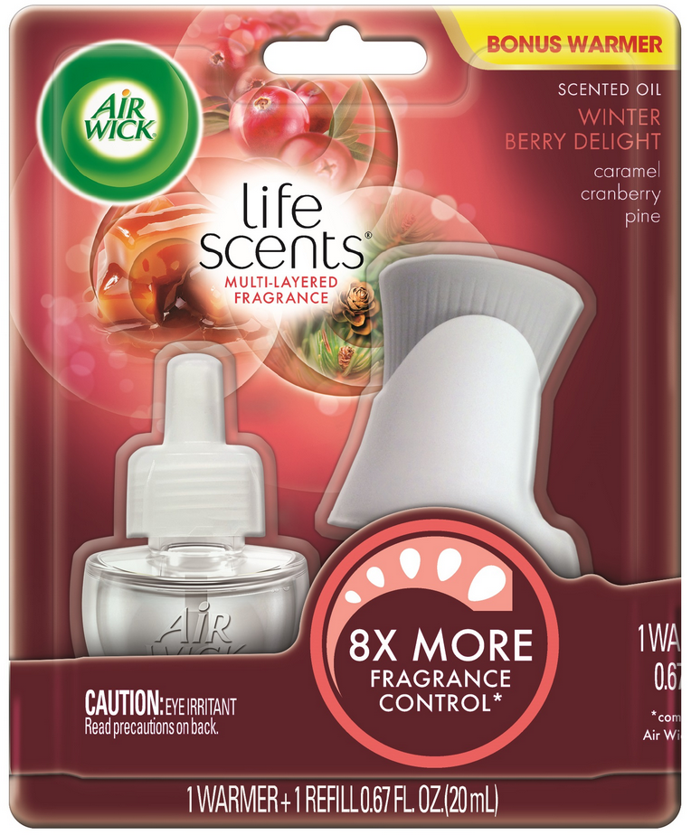 AIR WICK Scented Oil  Winter Berry Delight  Kit Discontinued