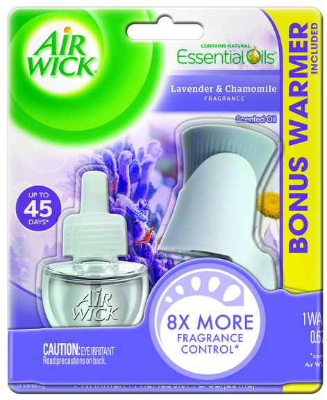 Air Wick Plug in Scented Oil Starter Kit (Warmer + 1 Refill), Lavender and  Chamomile, Air Freshener, Essential Oils