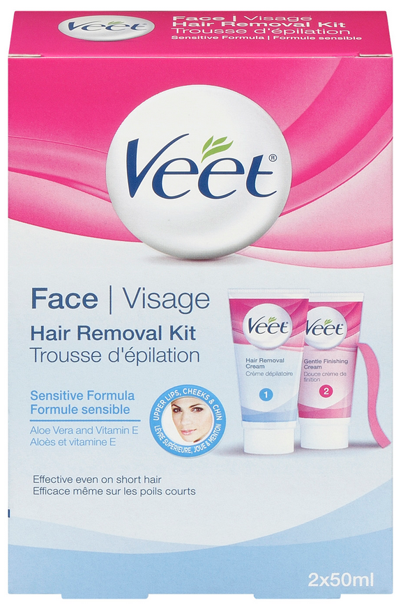 VEET® Face Hair Removal Kit - Sensitive Formula - Hair Removal Cream (Canada)