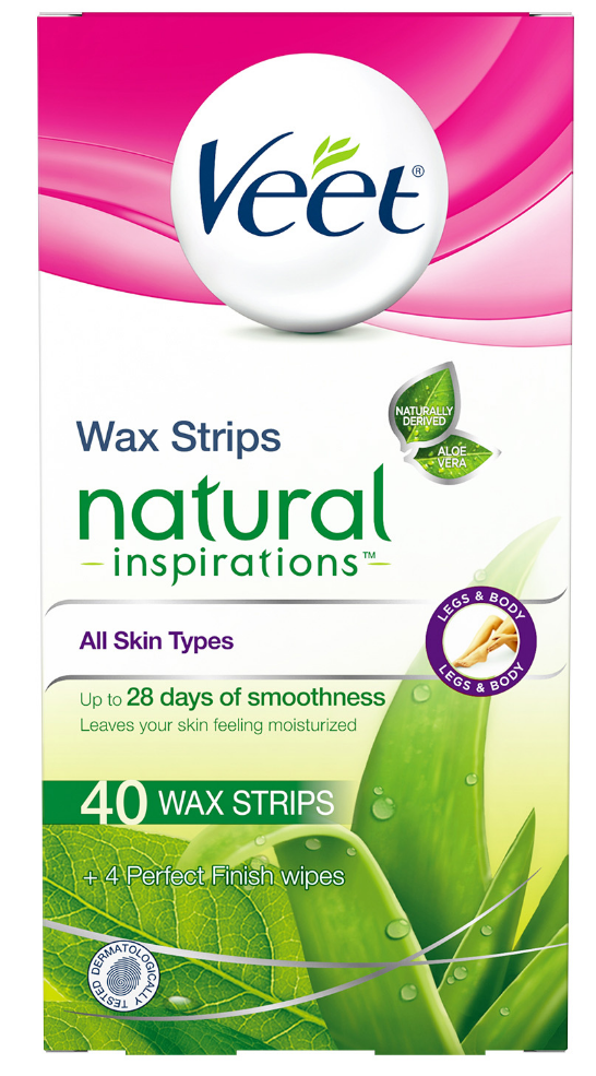 VEET Natural Inspirations Wax Strips Kit  Legs  Body  Finish Wipes Canada