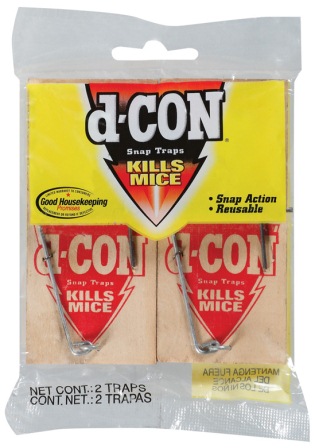 D Con 1920078357 No View No Touch Mouse Traps 2 Pack: Mouse & Rat Traps  Assorted (019200783576-1)