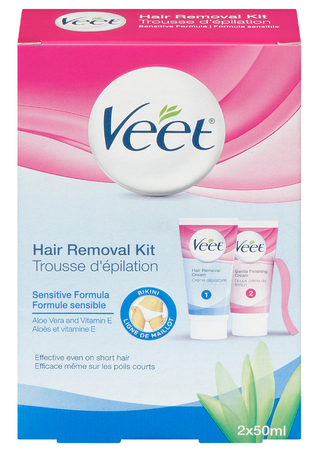 VEET Hair Removal Kit  Sensitive Skin  Bikini Finishing Cream Canada