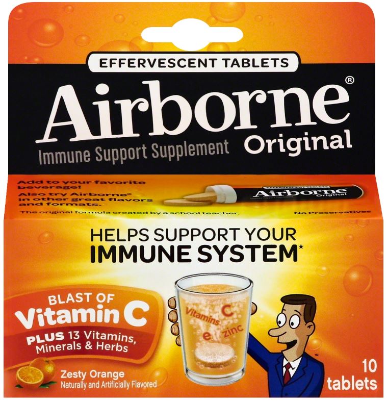 AIRBORNE® Original Effervescent Tablets - Zesty Orange