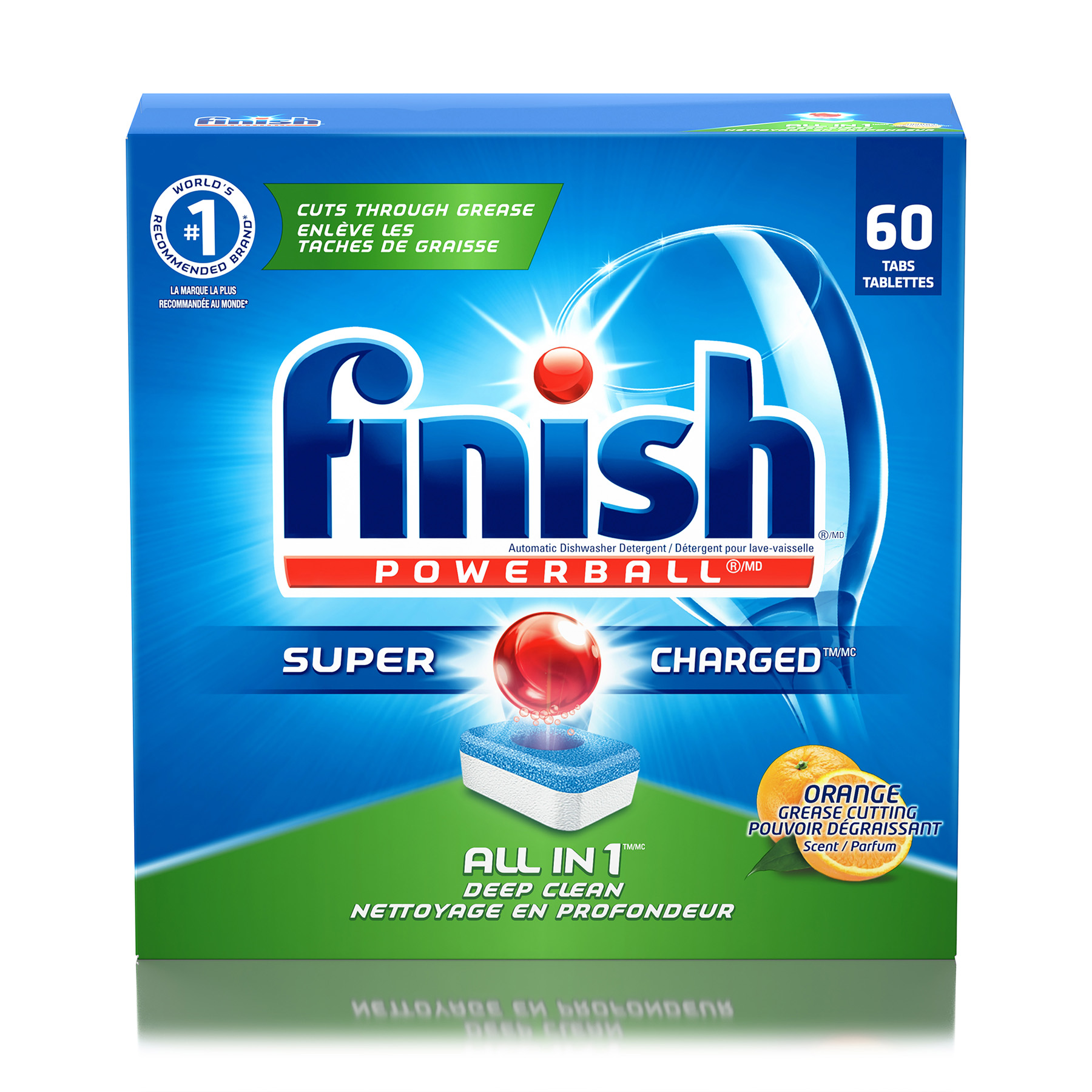 FINISH® Powerball® All In 1 Tabs - Orange Scent (Discontinued)