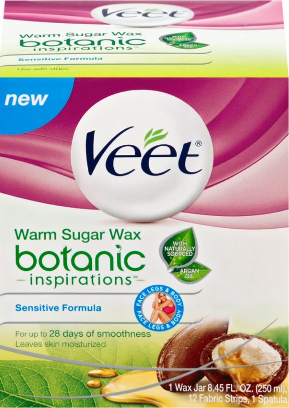 VEET Botanic Inspirations Warm Sugar Wax  Sensitive Formula