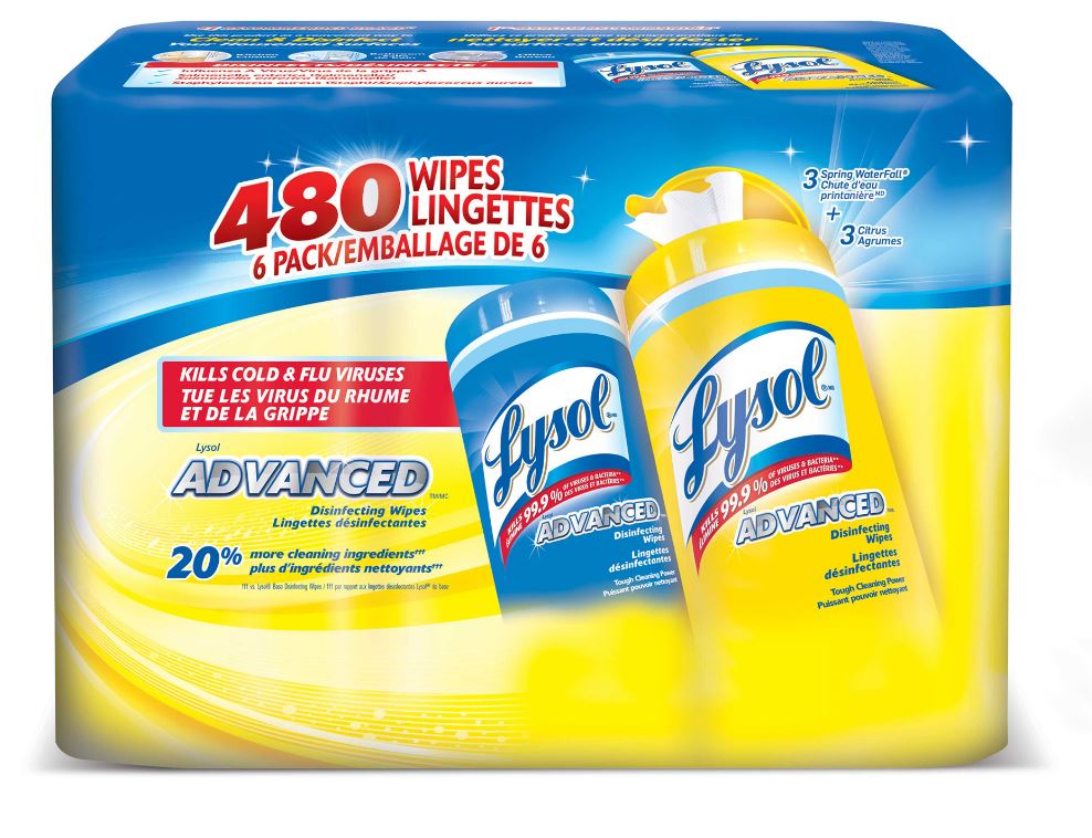 LYSOL ADVANCED Disinfecting Wipes  Spring Waterfall Canada