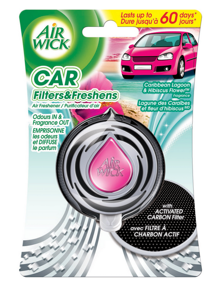 AIR WICK CAR Filters  Freshens Air Freshener  Caribbean Lagoon  Hibiscus Flower Canada Discontinued