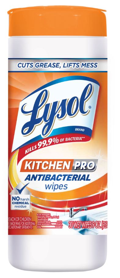 LYSOL® Kitchen Pro Antibacterial Wipes