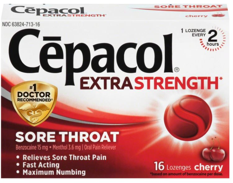 CEPACOL® Extra Strength Sore Throat Lozenges - Cherry